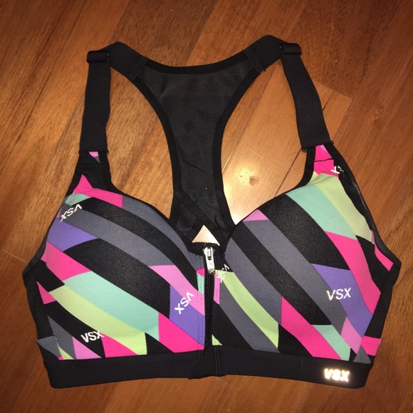 Victoria Secret Front Zip Sports Bra - Picture 1 of 2